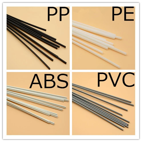 4 종류의 PP/ABS/PE/PVC 소재 플라스틱 용접봉 자동차/파이프/플라스틱 시트 용접 그레이/화이트/블랙/베이지 ...
