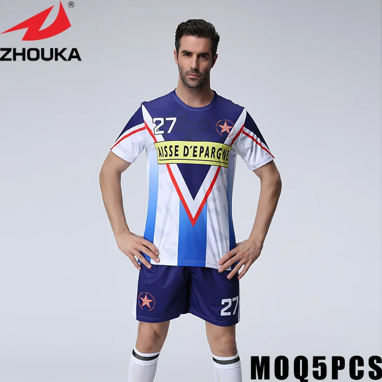 

Generic football jersey t shirt short sleeve cheap football kits China OEM Manufacturer Design Your Own free shipping