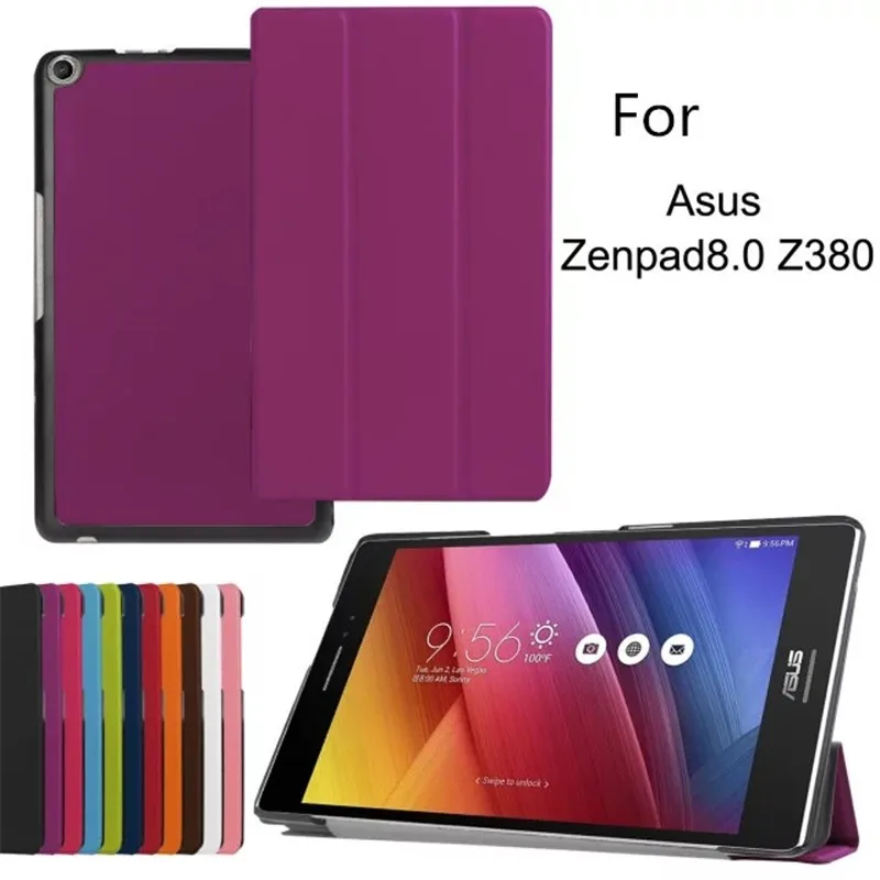 Трехслойный Магнитный смарт-чехол из полиуретановой кожи для Asus Zenpad 8,0 Z380 Z380C Z380KL 8 дюймов флип-стенд Роскошные Чехлы для планшетов