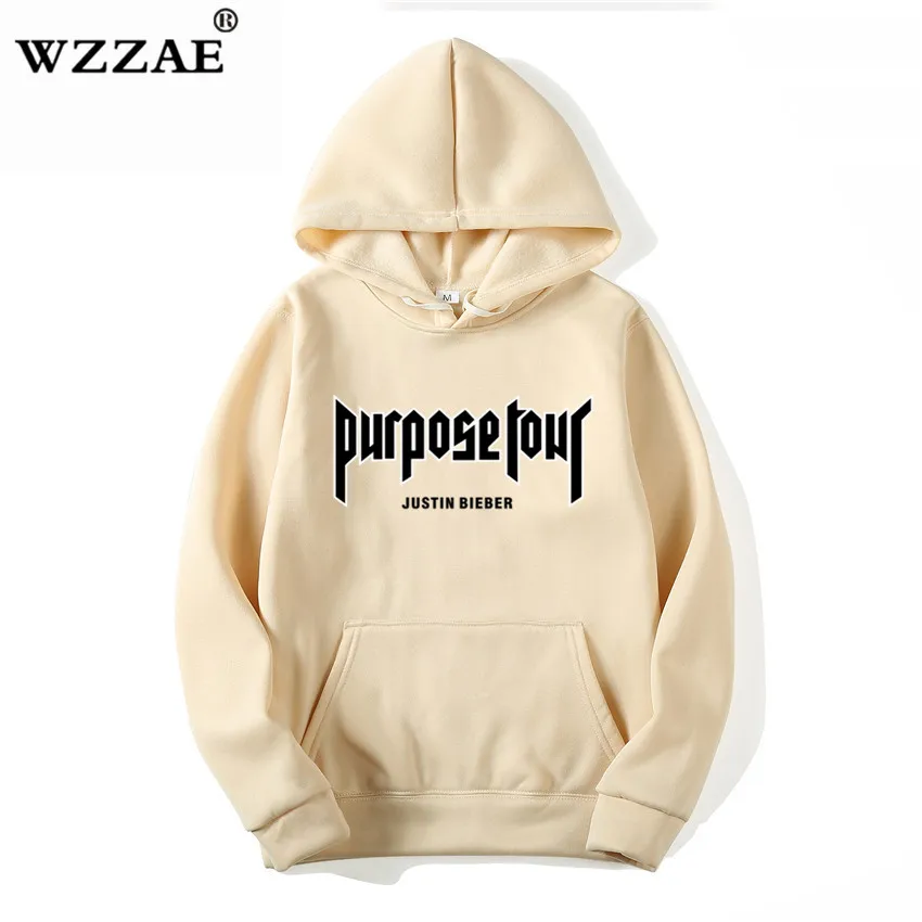 Justin Bieber Purpose Tour Hip Hop Hoodies Men Cotton Thin Autumn Casual Mens Tracksuit Hooded Streetwear Male Sweatshrits Hoody