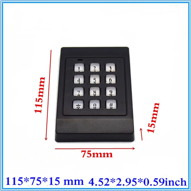 plastic enclosure door access control case for pcb abs project box 115*75*15mm | Безопасность и защита