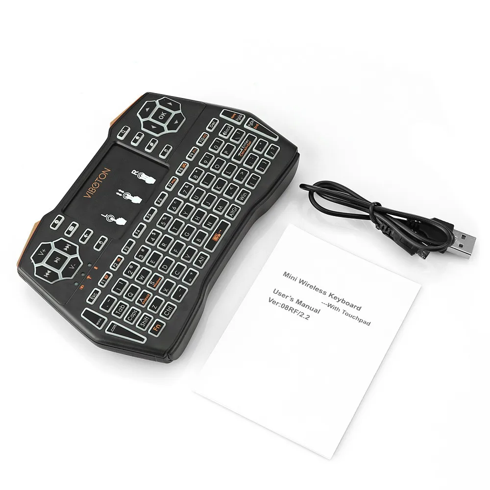 I8 Plus Russian Handheld Wireless Keyboard Flying Mouse Touchpad Lithium Battery
