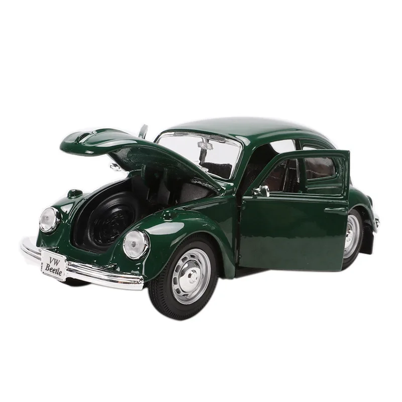 

Collectible 1:24 Die-Cast Car Modles Alloy Simulation Auto Mobile Vehicle Vintage Sports Car mkd3 Beatle VW Toys for Children