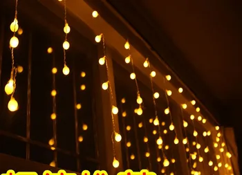 

8m*0.6m Led ice bar lamp water lamp curtain decoration lighting string flasher holiday christmas cherry lights background light