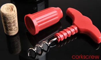 

Promotion Pocket Red Wine Openers Household Grape Wine Bottle Opener Traveling Cork Screw Puller 100Pcs / Lot Free Shipping