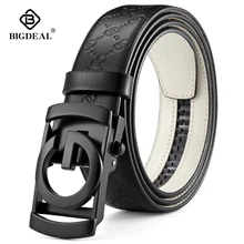 BIGDEAL, мужские ремни, коровья кожа, натуральная кожа, ремень для мужчин, металлическая Автоматическая пряжка, мужской ремень, высокое качество, Воловья кожа, мужской новейший пояс BIGDEAL, мужские ремни, коровья кожа, натуральная кожа, ремень для мужчин, металлическая Автоматическая пряжка, мужской ремень, высокое качество, Воловья кожа, мужской новейший пояс