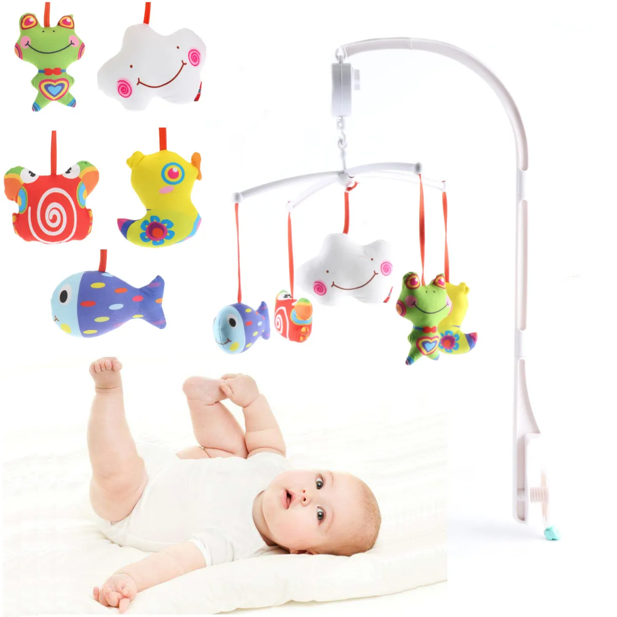 Детский вращающийся музыкальный мобиль для детской кроватки|hanging toy|toys for