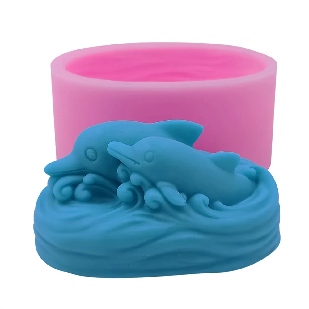 3D Дельфин DIY силиконовая форма для мыла изготовления ручной работы|mould for|silicone mould3d