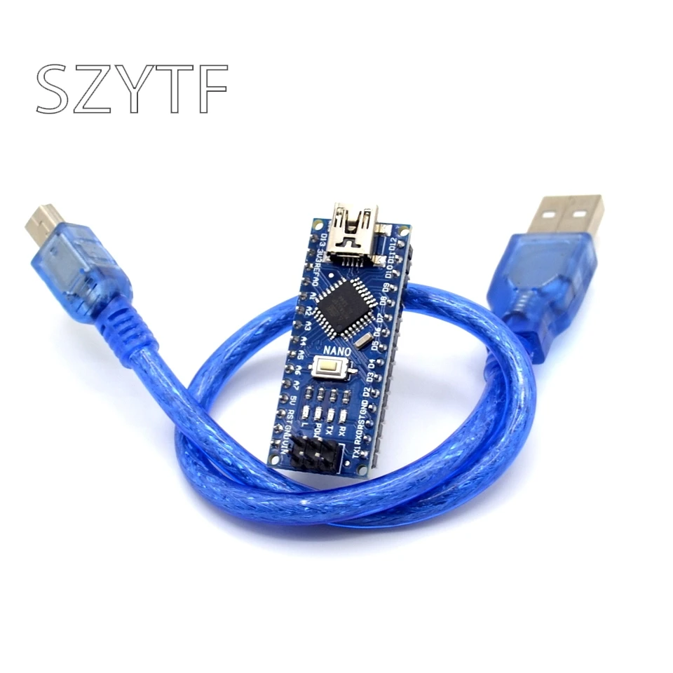 

Nano 3.0 Mini USB Driver ATmega328 5V 16M Micro Controller Board Nano CH340 V3.0 for arduino Diy Kit with USB Cable