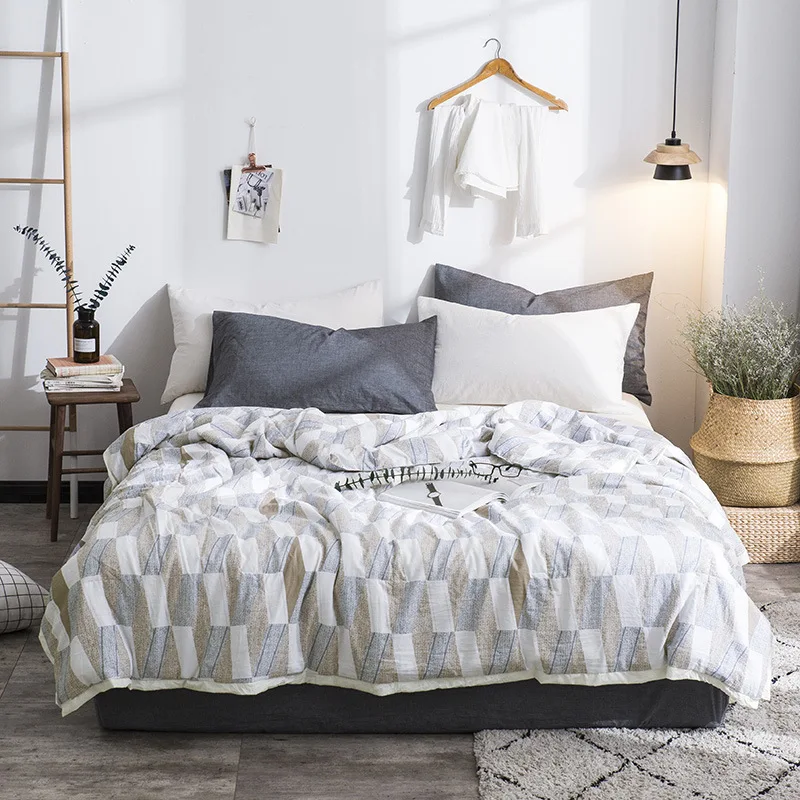 brisk washnable cotton summer quilt single double comforters 150*200cm