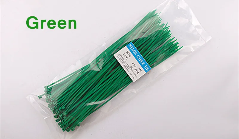 Fio de Cabo de Nylon Lote Laços Zip Abraçadeiras Série Kit Cor Preto Vermelho Laranja Amarelo Verde Azul Roxo 800 Pçs - 3*250mm 7 de Nylon Laços Zip, Abraçadeiras, Abraçadeiras Série