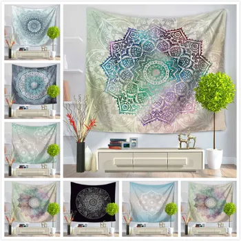 

Indian Mandala Tapestry Totem Colored Printing Beach Towels Yoga Mat Boho Tapestry Bikini Cover-Up Blanket 200x150cm