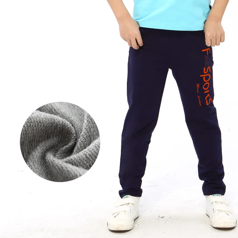 Брендовые спортивные штаны для мальчиков; Детские повседневные хлопковые брюки с буквенным принтом; детская одежда на весну-осень; От 3 до 12 лет - Цвет: 03 as the picture