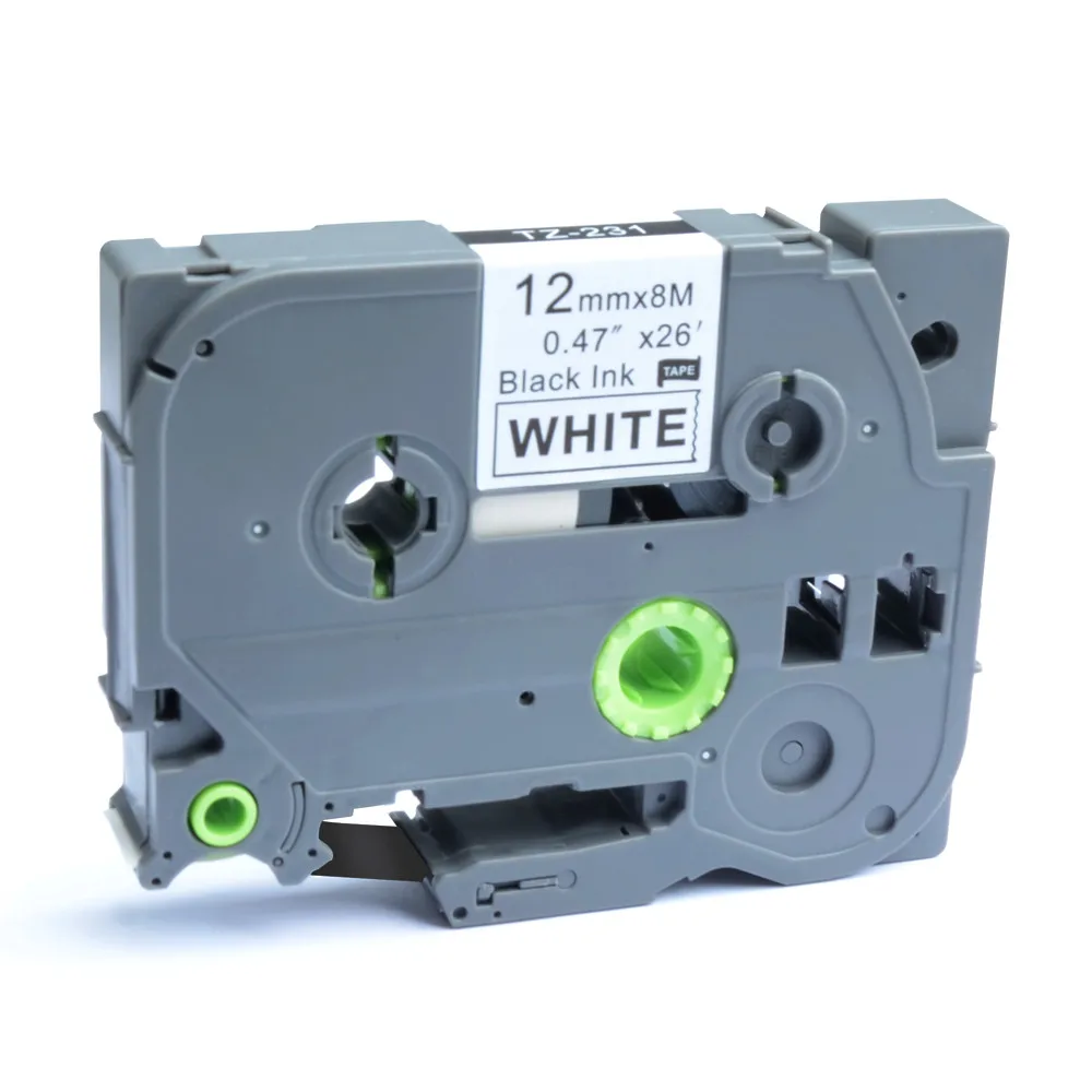 

AOMYA P-Touch 5PCS Compatible for Brother TZe-231 12mmx8m Standard Labeling Tape