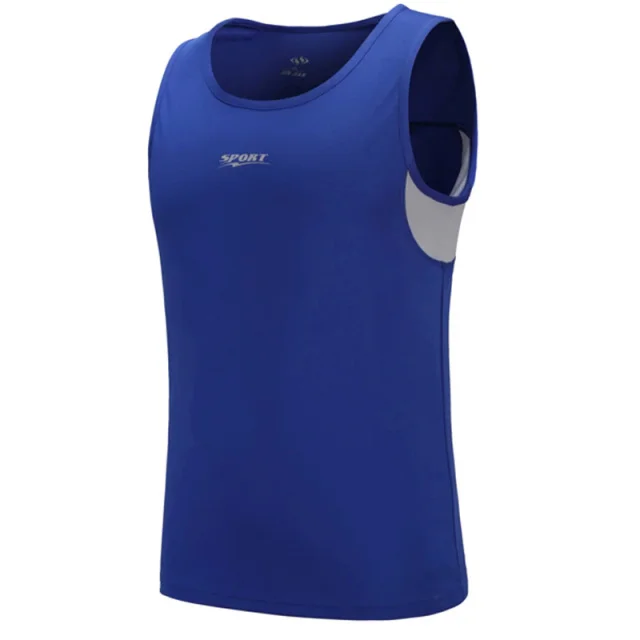 Майка для фитнеса и тренажерного зала, топ Survete, мужская спортивная футболка для бега, быстросохнущая футболка для баскетбола, футболка для тренировок, одежда для бега - Цвет: blue