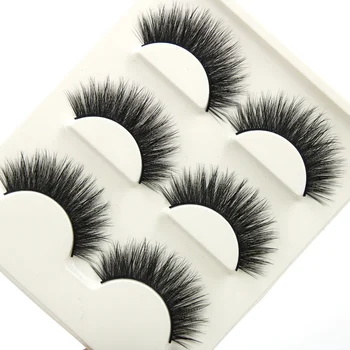 

YOKPN D-8 Handmade Cotton Thread False Eyelashes 3D Three Dimensional Multi-layer Thick Fake Eyelashes Banquet Makeup Eye Lashes
