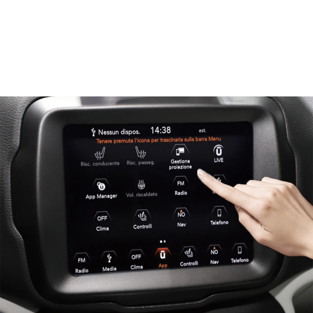Для 2018 Jeep Renegade автомобильная навигация закаленное Высокое разрешение пленки