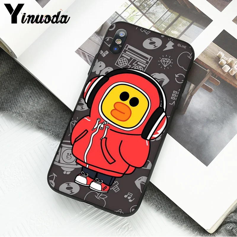 Yinuoda line friends Customer высококачественный чехол для телефона для iPhone 6S 6plus 7plus 8 8Plus X Xs MAX 5 5S XR - Цвет: A15