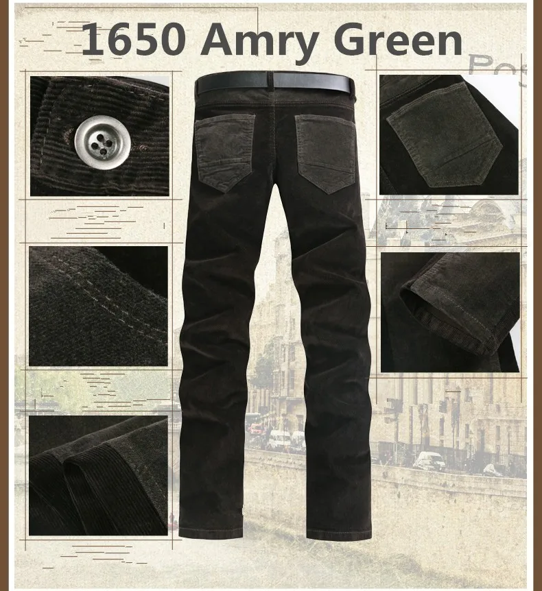 Весенние мужские брюки, повседневные Модные Классические Стильные вельветовые брюки, 4 цвета, повседневные брюки, размер 28-38 1650