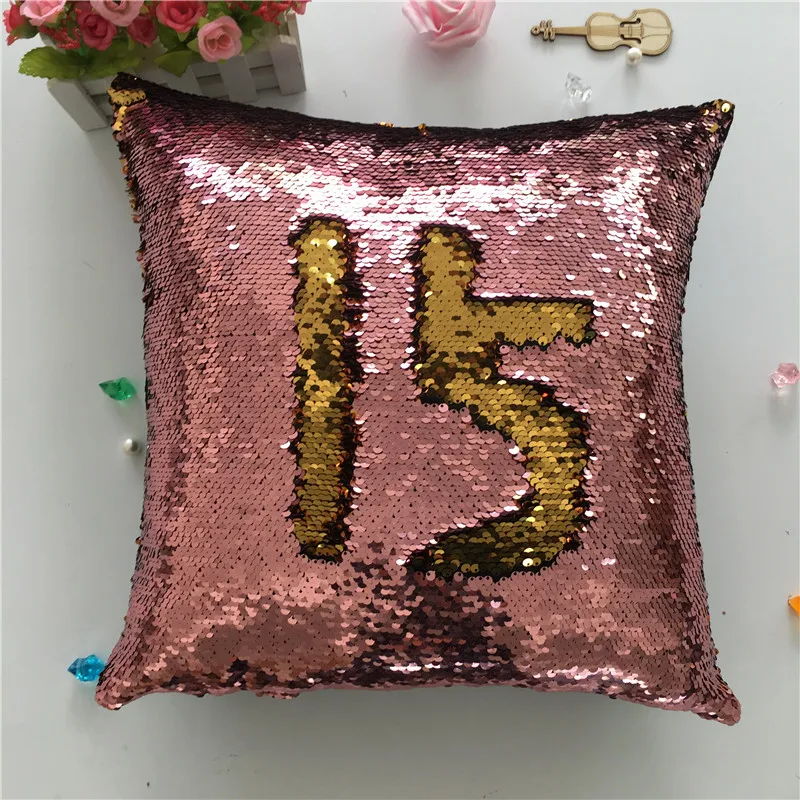 Создан Горячая DIY двухцветный блеск подушки с блёстками Крышка для кафе для дома Декор Geek играть подушка для игрушек рождественские игрушки - Цвет: Type 13