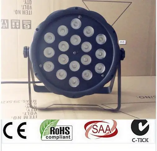 

LED Par 18x8W RGBW 4IN1 LED Luxury DMX Led Flat Par Lights dj LED Flat Par 18x8W Wash Light