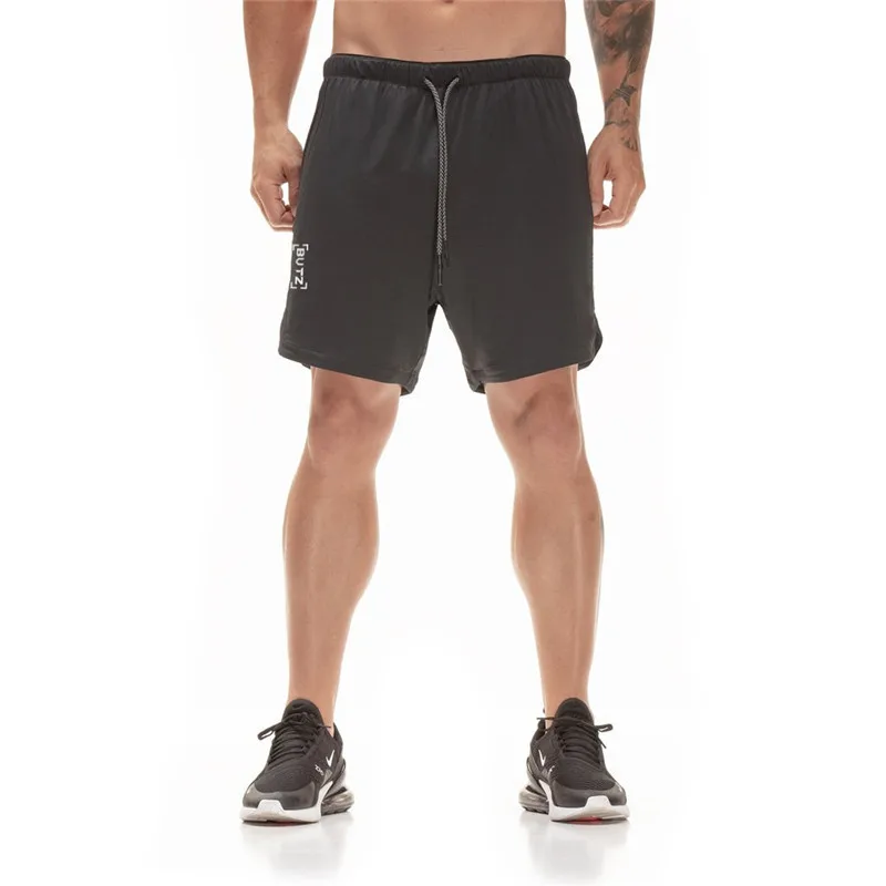 2019 новые мужские шорты для бега s 2 в 1 Спортивные шорты мужские двухслойные быстросохнущие спортивные мужские шорты для бега спортивные