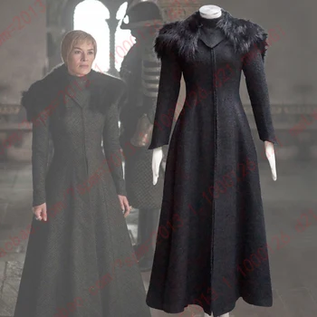 

2017 Game Of Thrones Queen Cersei Lannister Cosplay Costume Halloween Costumes for Women Custom Any Size