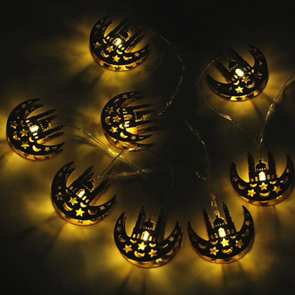 

Ramadan and Eid Decor Lights LED Lights Home Festival Party Festival Favor Nice Muslim lamp string outdoor decoration new 3.8