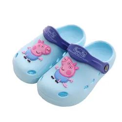 Свинья детская сандалии садовая обувь для мальчиков и девочек; Удобная нескользящая обувь; дышащая пляжная обувь; Размеры 22-29