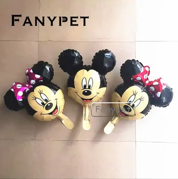 

500pcs/lot Minnie Balloons Mickey head Foil Balloon Party Birthday Decoration Globos baby Toys baby shower