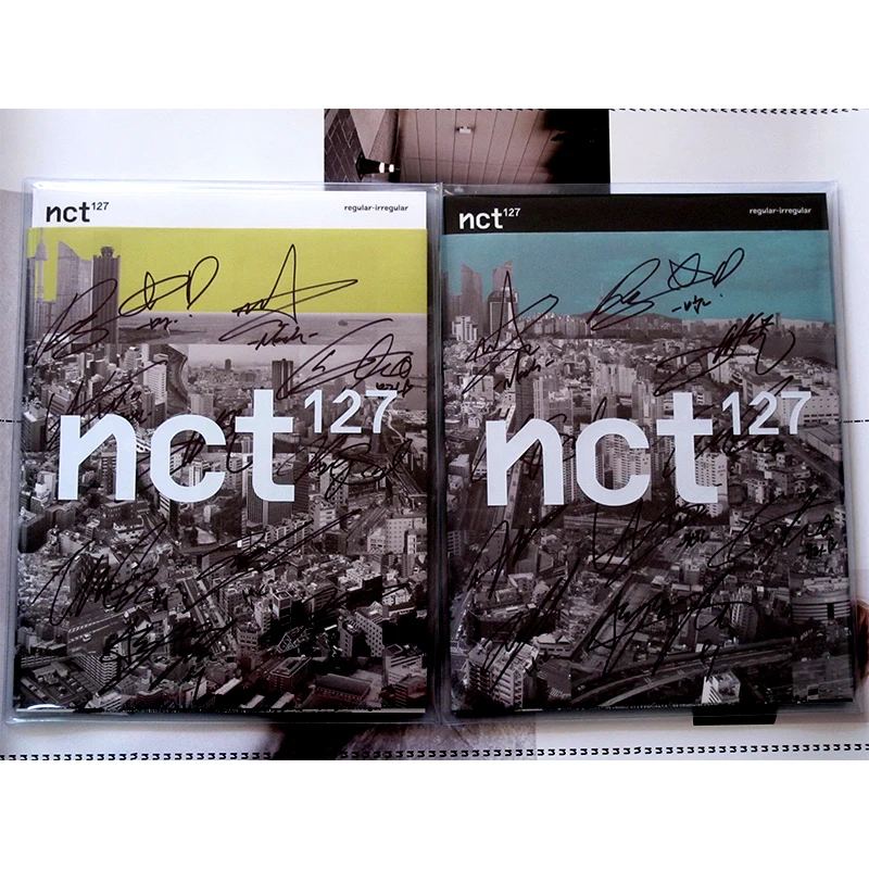 Подписанный альбом NCT 127 NCT127 autographed1st необычный CD + фотоальбом 102018 |Открытки и