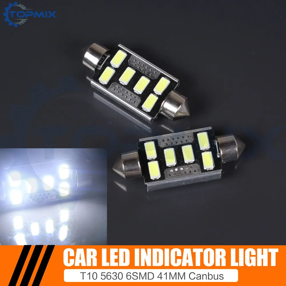 T10-6SMD-5630-41MM-W Car Interior Light 3