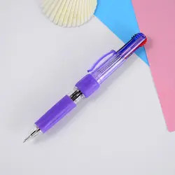 E25 четыре шариковой ручкой Разных Цветов шариковая ручка пресс-двойная цветная Шариковая ручка Канцтовары для школьные и офисные