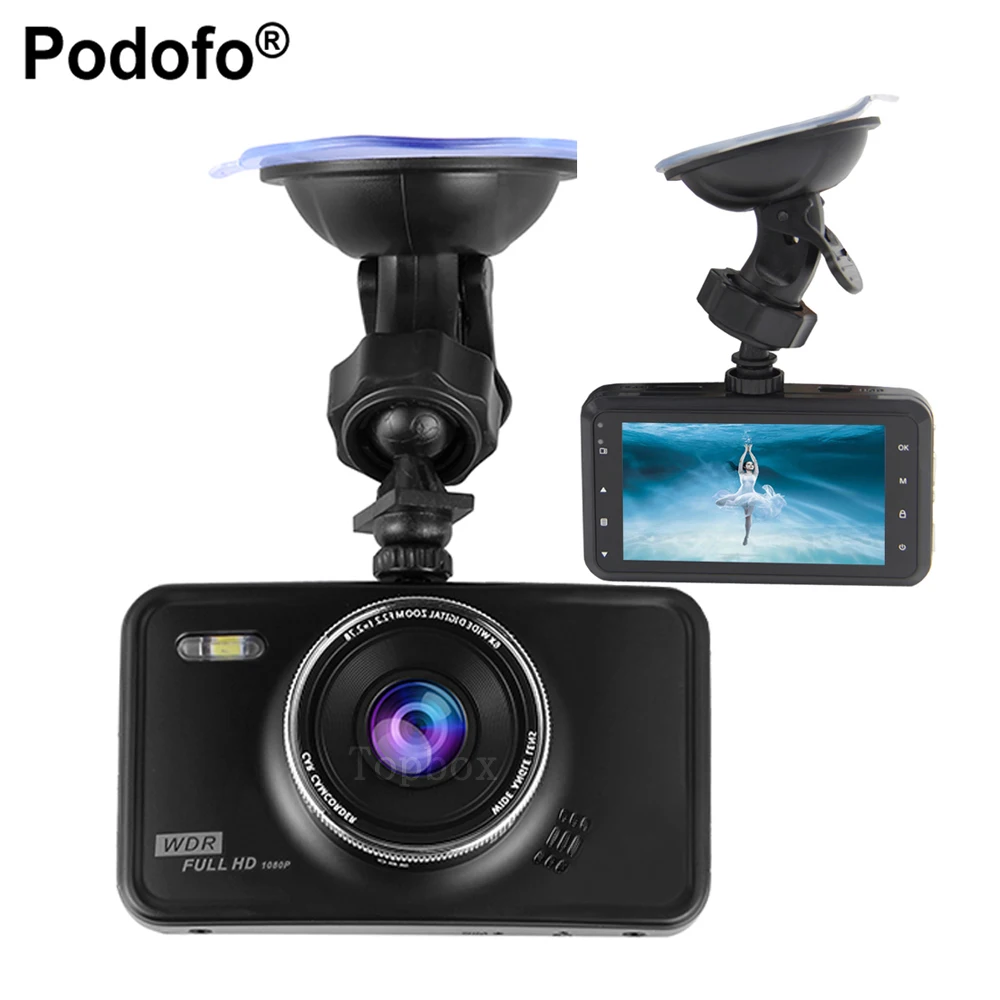 Podofo 3 Car font b Camera b font DVR Novatek 96220 Dvrs Dashcam Parking Recorder Video