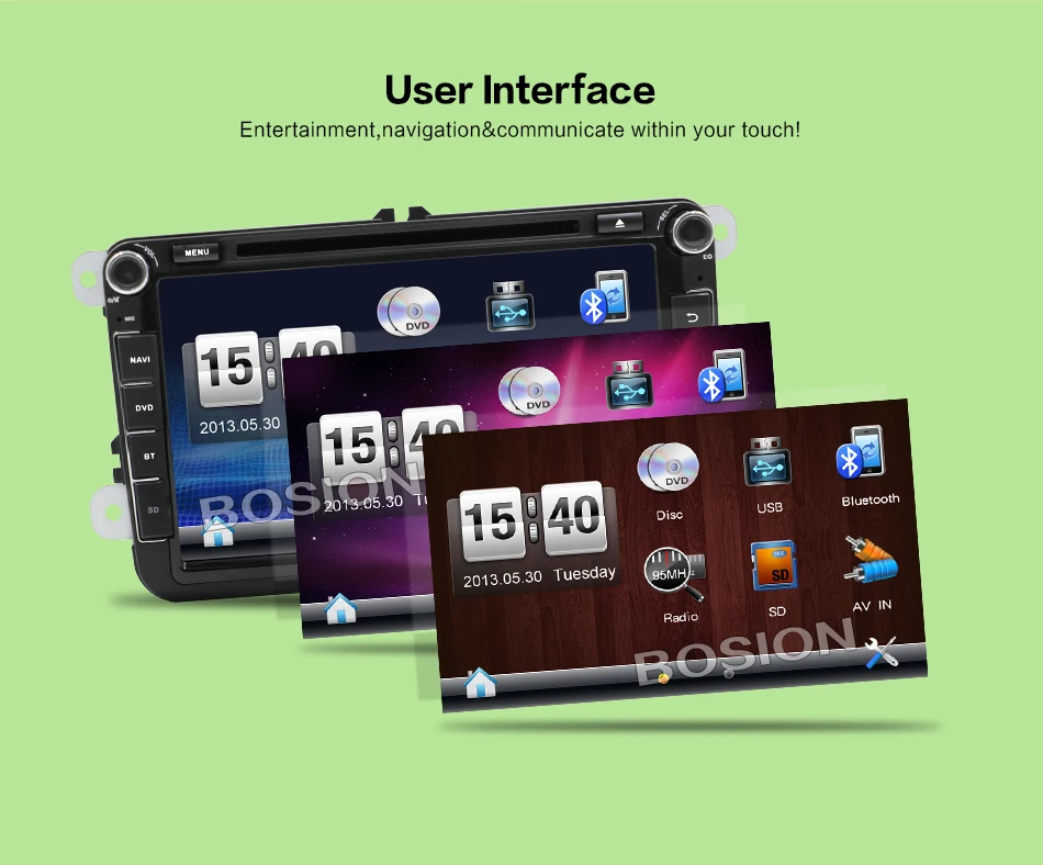 Perfect Hot Sale 2 DIN Car DVD For VW JETTA GOLF MK5 MK6 GTI PASSAT B6 POLO SKODA Fabia GPS Navigation Radio USB/SD PC country map 1