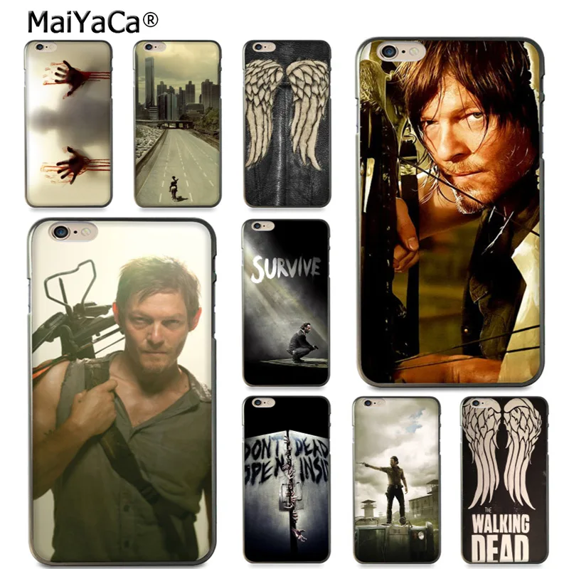 Мягкий резиновый чехол для мобильного телефона MaiYaCa walking dead из ТПУ iPhone X 6 6s 7 7plus 8