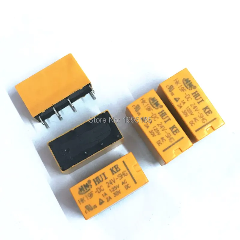 

5PCS HK19F-DC24V-SHG Relay 24VDC Solid State Relay 8pin Rele 24V Communication Relay HK19F-DC 24V -SHG High-Quality