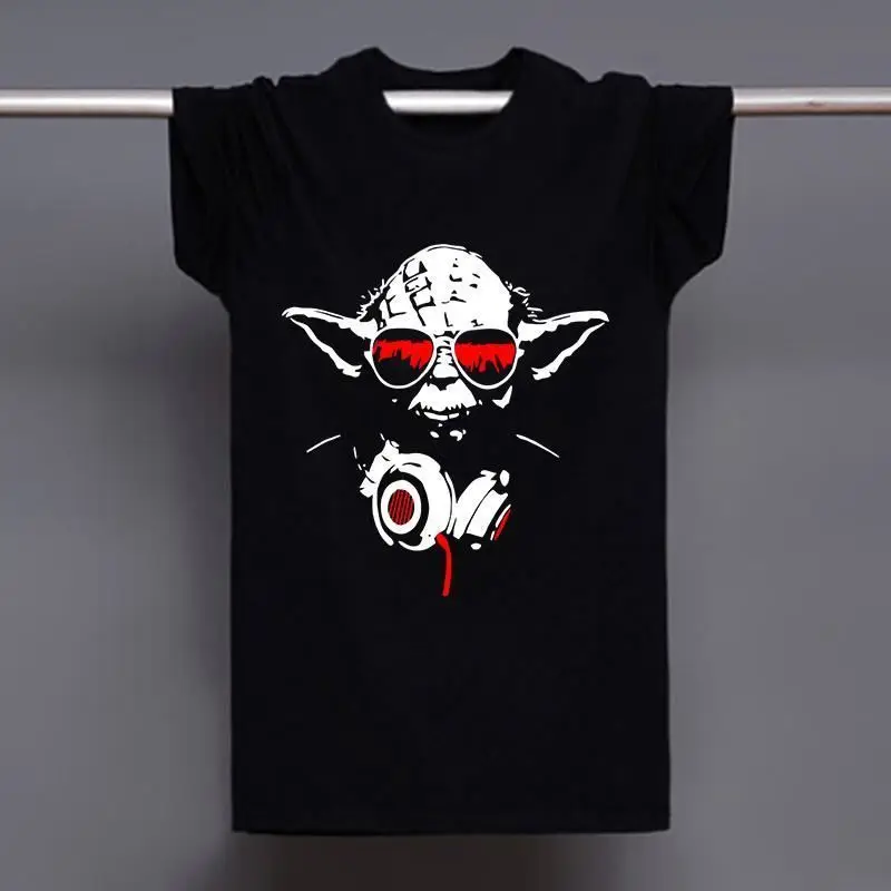 Женская и мужская футболка Yoda Cool Dj в стиле хип-хоп Звездные войны Дарт Вейдер
