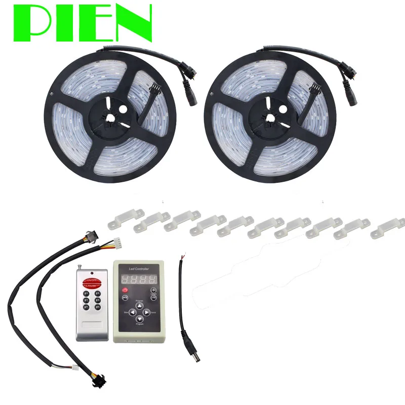 20 м 30 м 10 м 5 м RGB светодиодная лента 5050 водонепроницаемая IP67 133 program волшебный+ IC6803 рф пульт дистанционного управления+ адаптер