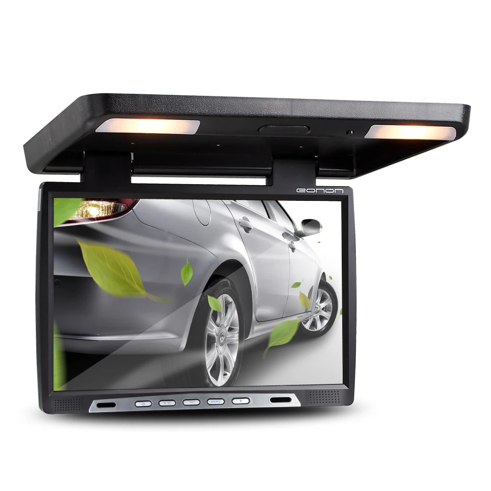 Eonon 15.4" Car Roof Mounted Display Flip Down Monitor Built in Double