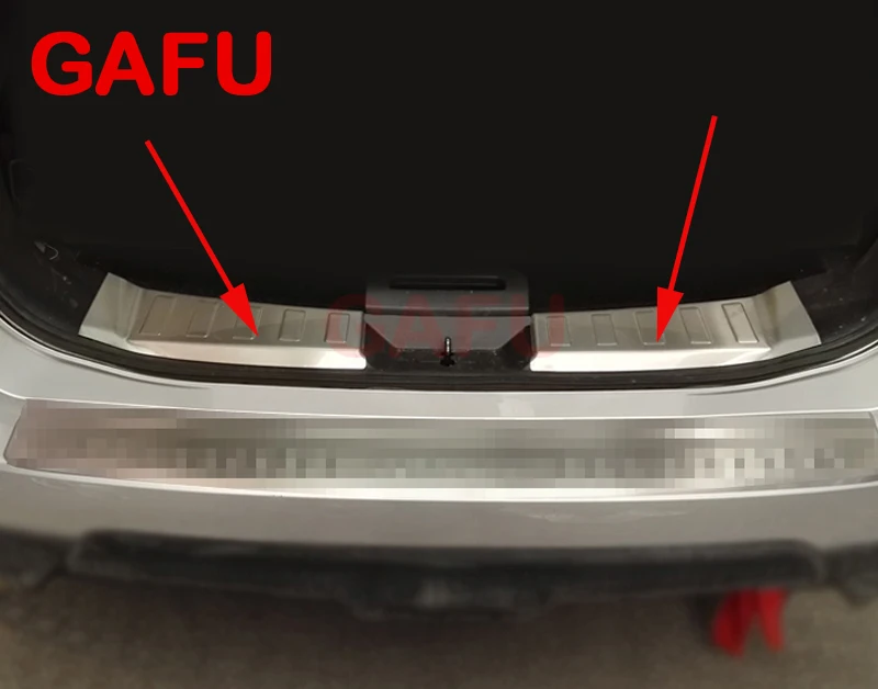 Для Nissan X-Trail T32- автомобильные арьергарды из нержавеющей стали задний бампер багажник крыло подоконник пластина протектор Защита крышки отделка