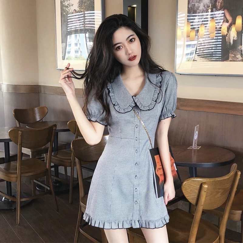 

Korean Vintage Elegant Dress Sexy Beach Party Dress Women's Dresses Spring Summer Dress Women Clothes 2019 Vestidos ZT2620