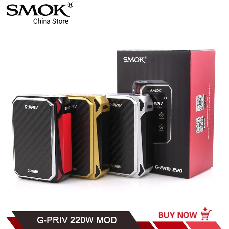 Original SMOK G-PRIV TC Mod Touch Screen Electronic Cigarette GPRIV 220W fit for TFV8 Big Baby VS SMOK G-PRIV 2 T-PRIV Procolor Original SMOK G-PRIV TC Mod Touch Screen Electronic Cigarette GPRIV 220W fit for TFV8 Big Baby VS SMOK G-PRIV 2 T-PRIV Procolor