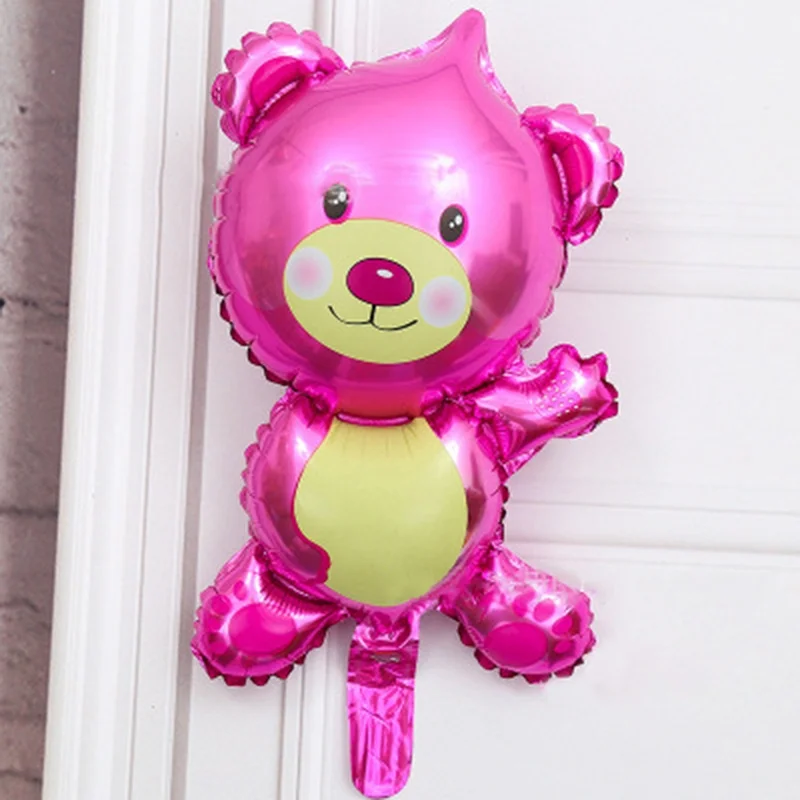 

12 Pcs Cute Bear Balloons Aluminum Foil Balloon Cartoon Foil Balloons Birthday Wedding Decoration Cute Bear Party Balloons 15''