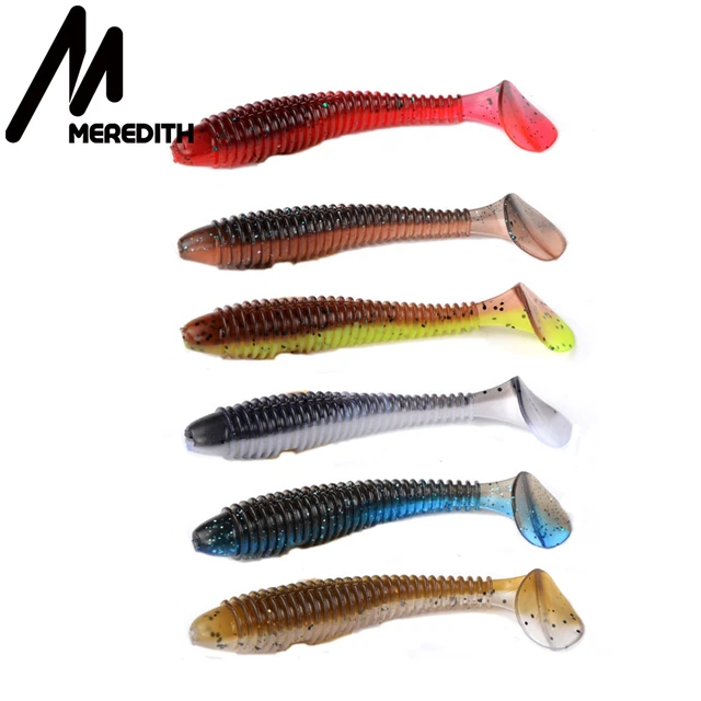 6pcs/Lot 18cm/33.6g Artificial Tube with Paddle Tail Soft Plastic