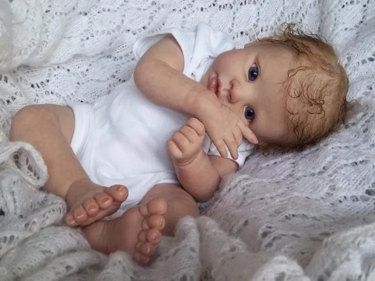 Reborn baby doll kit/набор силиконовых кукол Krista для DIY 2" Детские куклы-Реборн, аксессуары 3/4, голова, руки, ноги