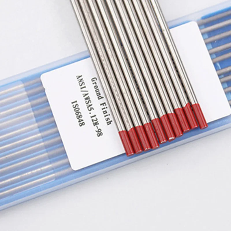 10pcs/set WT20 1.0 1.6 2.0 2.4 3.0 3.2mm 2.0% Tungsten Electrode Professional Tig Rod Lanthanated for Tig Welding Machine