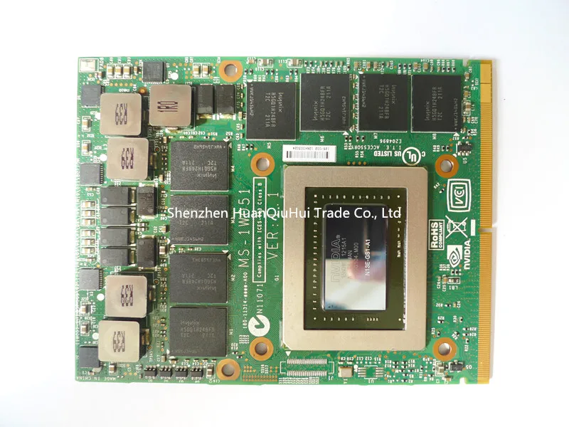 Scheda Grafica Video Originale Gtx675M Gtx 675M N13E-Gs1-A1 Vga Per Laptop Dell M6000 M6600 M6700 M6800 M15X M17X R2 R3 R4