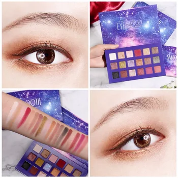 

18 Color Makeup Palette Eye Shadows Shimmer Matte Pigment Eyeshadow Palette Long-Lasting Eyes Makeup Cosmetic