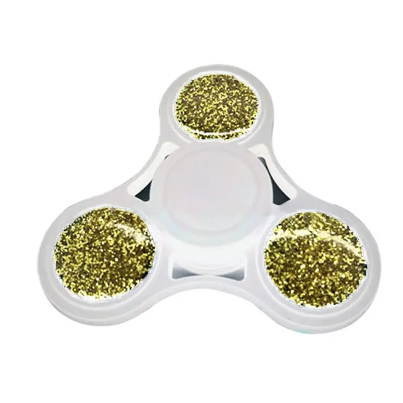 

Gold Fidget Toy ABS Plastic EDC Hand Spinner For Autism and ADHD Rotation Long Time Stress Relief Toys For Kids